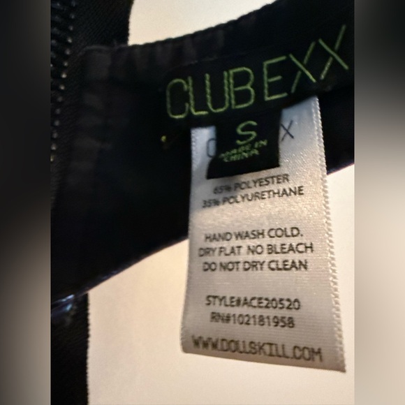 Club Exx Rude Awakening Purple Blue Lace-Up Crop Top - Picture 10 of 10